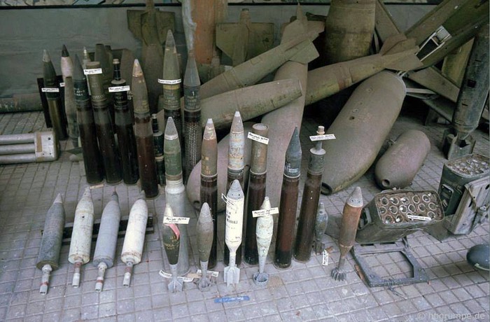 Vũ khí thời chống Mỹ trong Bảo tàng chứng tích chiến tranh.